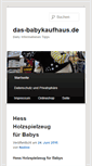 Mobile Screenshot of das-babykaufhaus.de